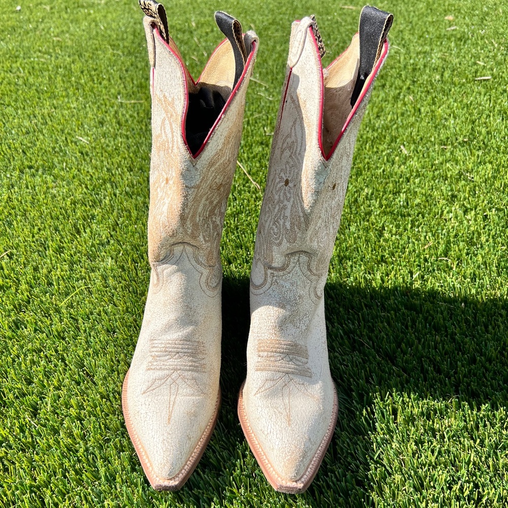 Vintage Justin Cowboy Boots 10